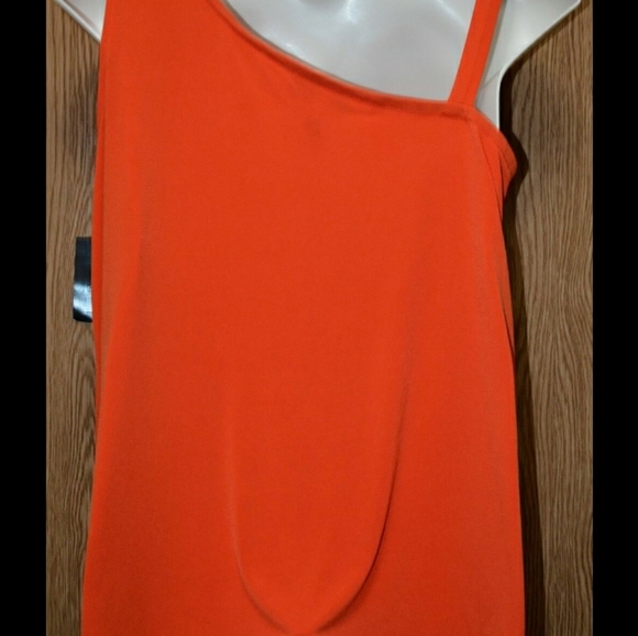 NWT INC INTERNATIONAL 1X Plus Orange embellished Sleeveless Top - Picture 4 of 13